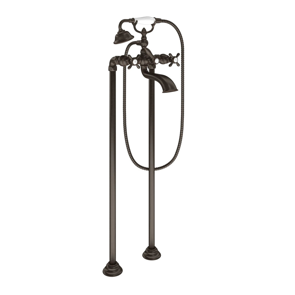 MOEN S22105ORB Weymouth Two-Handle Tub Filler Including Handheld Shower - Oil Rubbed Bronze