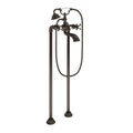 MOEN S22105ORB Weymouth Two-Handle Tub Filler Including Handheld Shower - Oil Rubbed Bronze