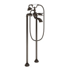 MOEN S22105ORB Weymouth Two-Handle Tub Filler Including Handheld Shower - Oil Rubbed Bronze