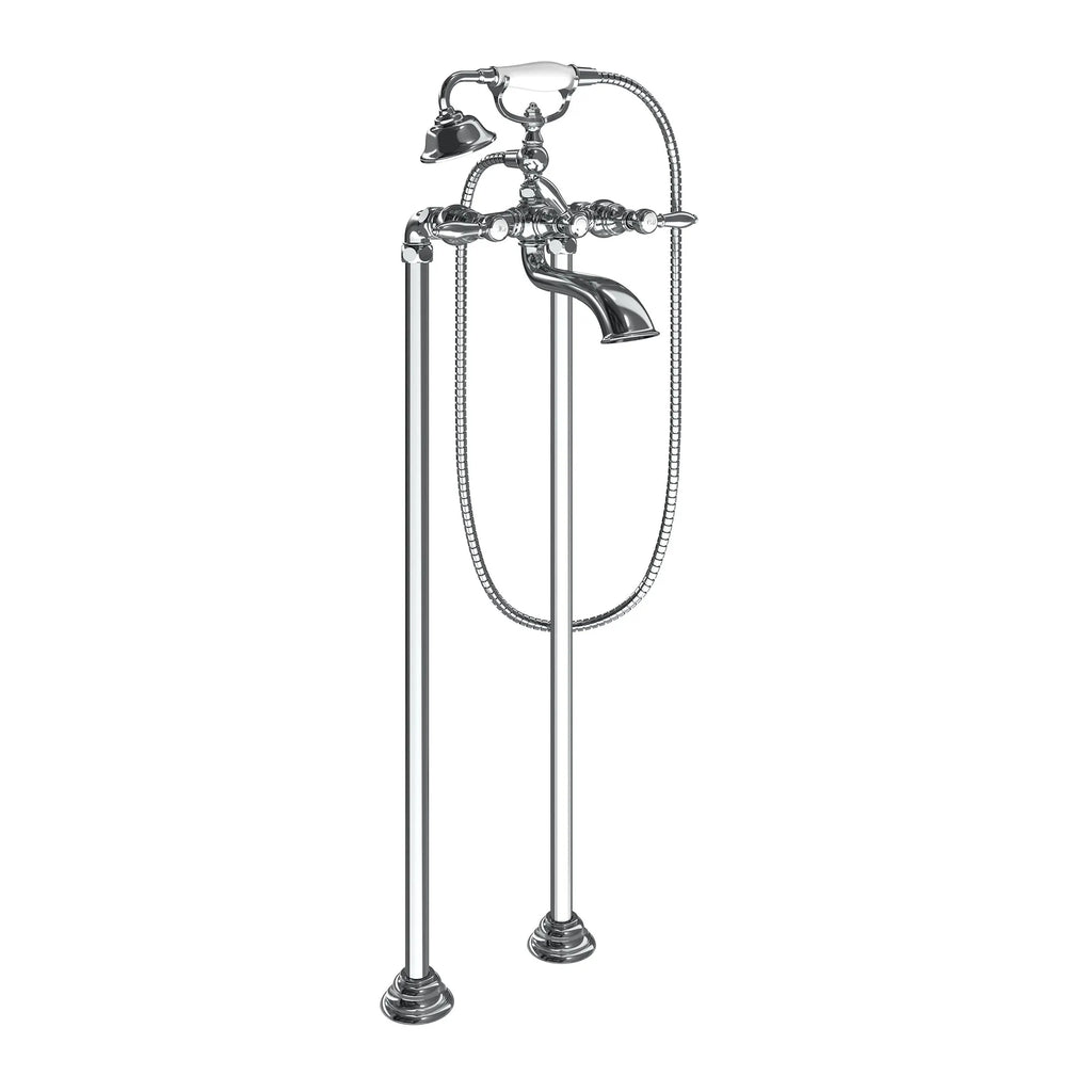 MOEN S22110 Weymouth Two-Handle Tub Filler Including Handheld Shower - Chrome