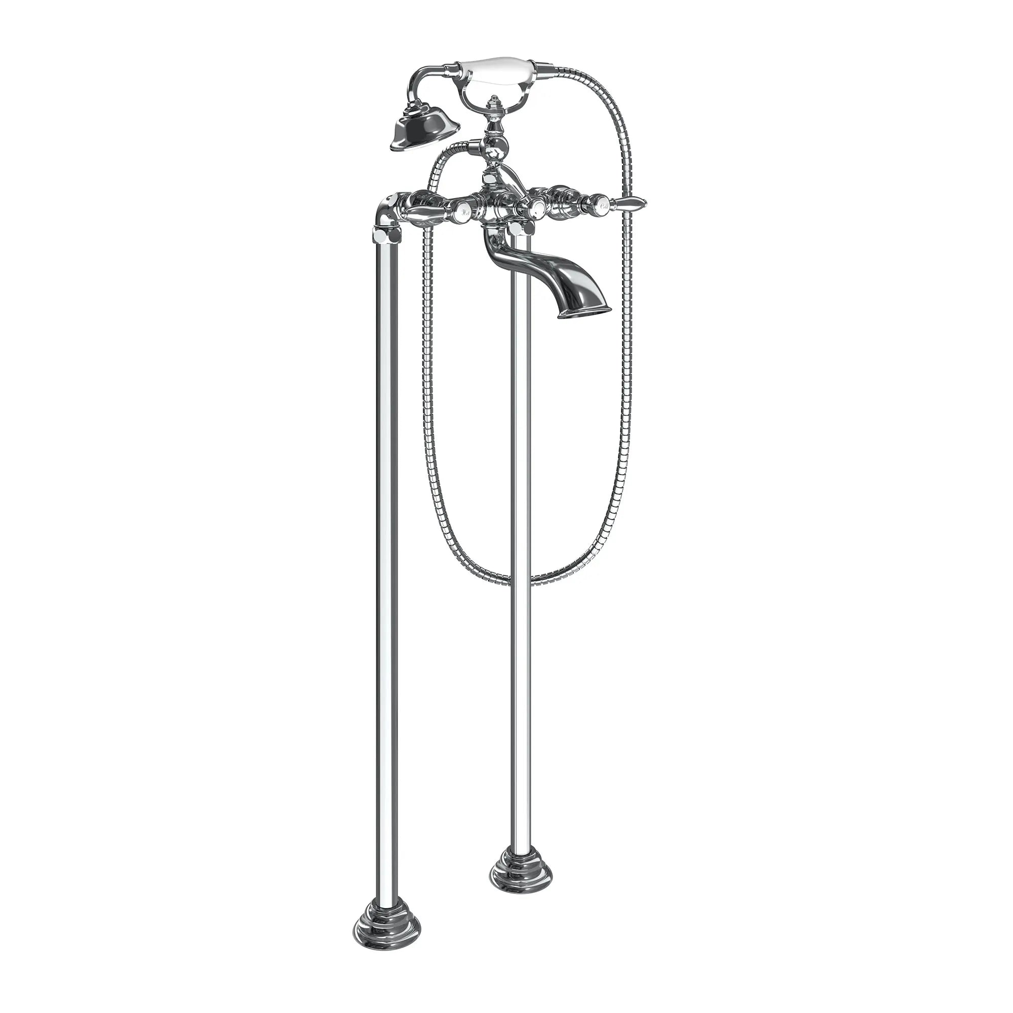 MOEN S22110 Weymouth Two-Handle Tub Filler Including Handheld Shower - Chrome
