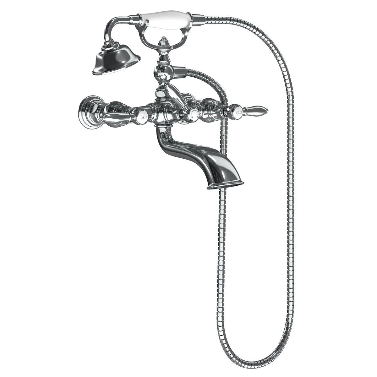 MOEN S22110 Weymouth Two-Handle Tub Filler Including Handheld Shower - Chrome