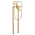 MOEN S22110BG Weymouth Two-Handle Tub Filler Including Handheld Shower - Brushed Gold