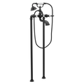 MOEN S22110BL Weymouth Two-Handle Tub Filler Including Handheld Shower - Matte Black