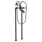 MOEN S22110BL Weymouth Two-Handle Tub Filler Including Handheld Shower - Matte Black