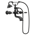 MOEN S22110BL Weymouth Two-Handle Tub Filler Including Handheld Shower - Matte Black
