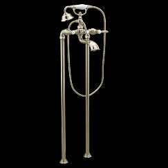 MOEN S22110NL Weymouth  Two-Handle Tub Filler Includes Hand Shower In Polished Nickel