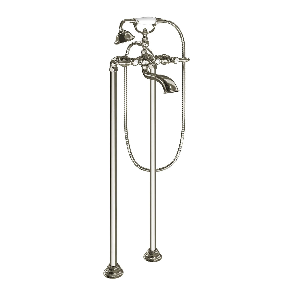 MOEN S22110NL Weymouth Two-Handle Tub Filler Including Handheld Shower - Polished Nickel