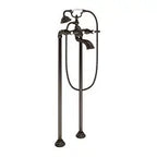 MOEN S22110ORB Weymouth Two-Handle Tub Filler Including Handheld Shower - Oil Rubbed Bronze