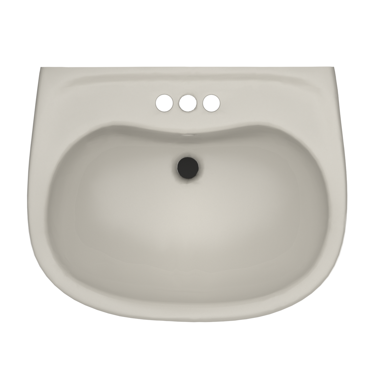 TOTO LHT242.4G#12 Prominence Oval Wall-Mount Bathroom Sink With Cefiontect And Shroud For 4 Inch Center Faucets - Sedona Beige