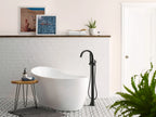 MOEN S3105BL Doux One-Handle Tub Filler Including Handheld Shower - Matte Black