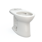 TOTO C776CEFG#11 Drake Elongated Universal Height Tornado Flush Toilet Bowl With Cefiontect - Colonial White