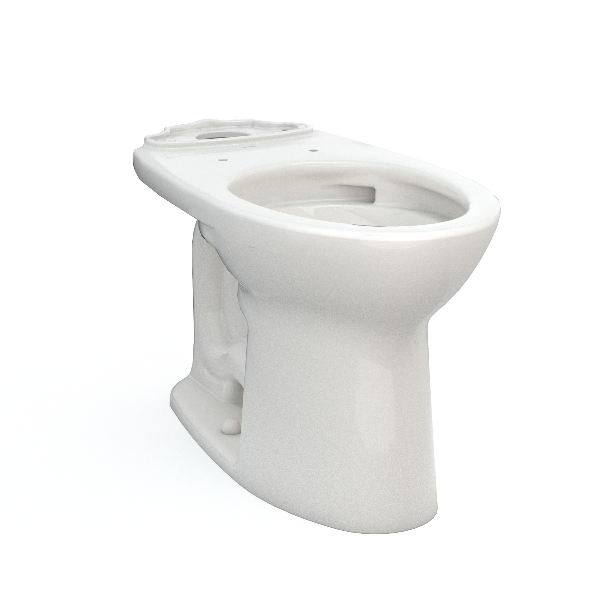 TOTO C776CEFG#11 Drake Elongated Universal Height Tornado Flush Toilet Bowl With Cefiontect - Colonial White