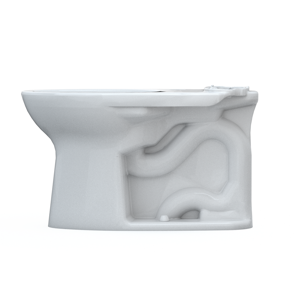 TOTO C776CEFGT40.10#01 Drake Elongated Universal Height Tornado Flush Toilet Bowl With 10 Inch Rough-In And Cefiontect - Cotton White