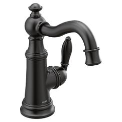 MOEN S42107BL Weymouth  One-Handle Bathroom Faucet In Matte Black