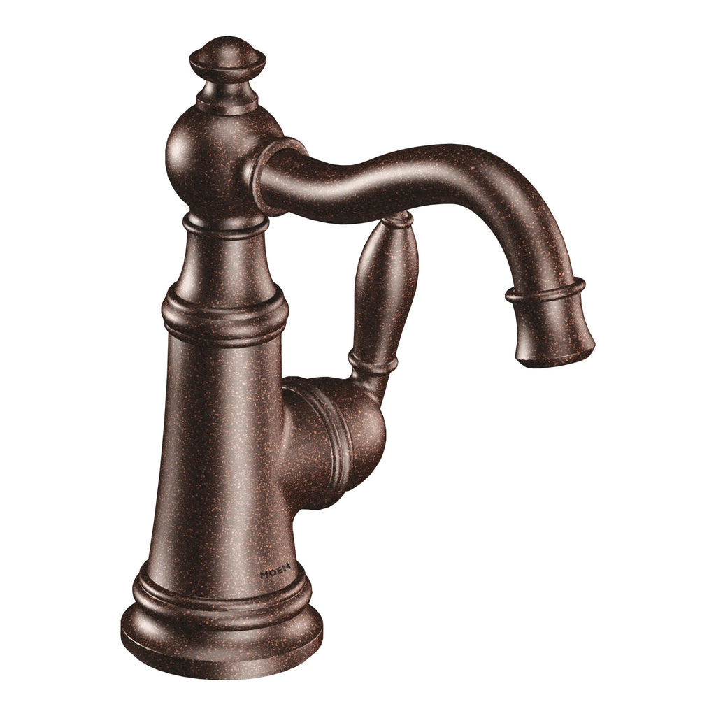 MOEN S42107ORB Weymouth One-Handle Bathroom Sink Faucet - Oil Rubbed Bronze