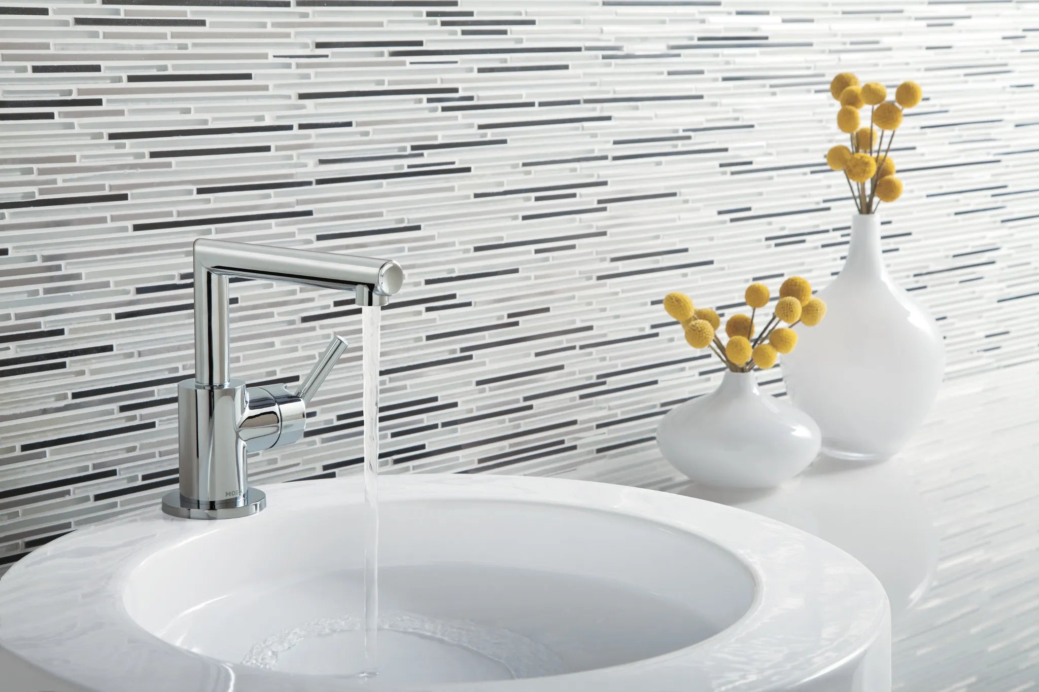MOEN S43001 Arris One-Handle Bathroom Sink Faucet - Chrome