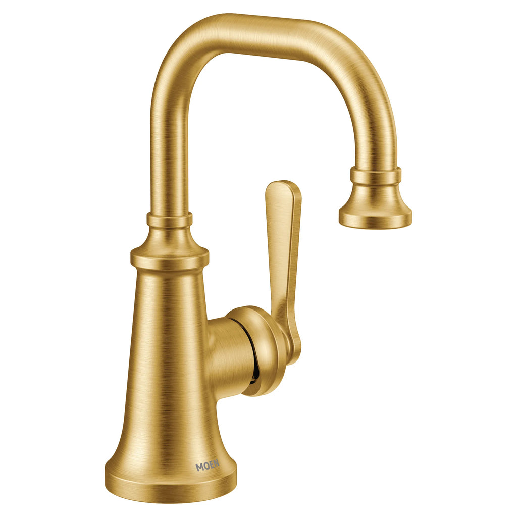 MOEN S44101BG Colinet One-Handle Bathroom Sink Faucet - Brushed Gold