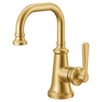 MOEN S44101BG Colinet One-Handle Bathroom Sink Faucet - Brushed Gold