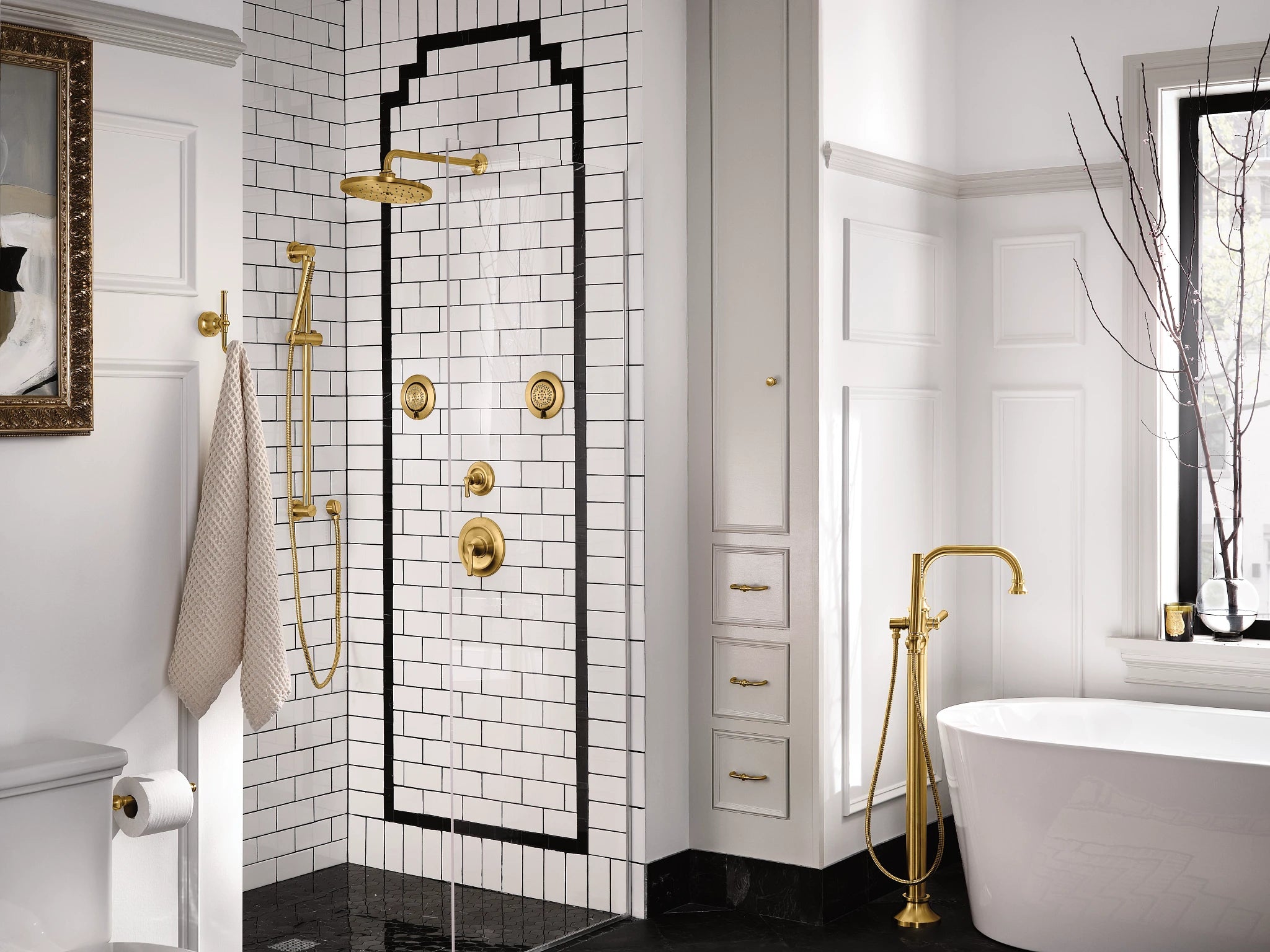 MOEN TS1422BG Mosaic Body Spray - Brushed Gold