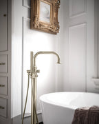 MOEN S44507BN Colinet One-Handle Tub Filler Includes Hand Shower - Brushed Nickel