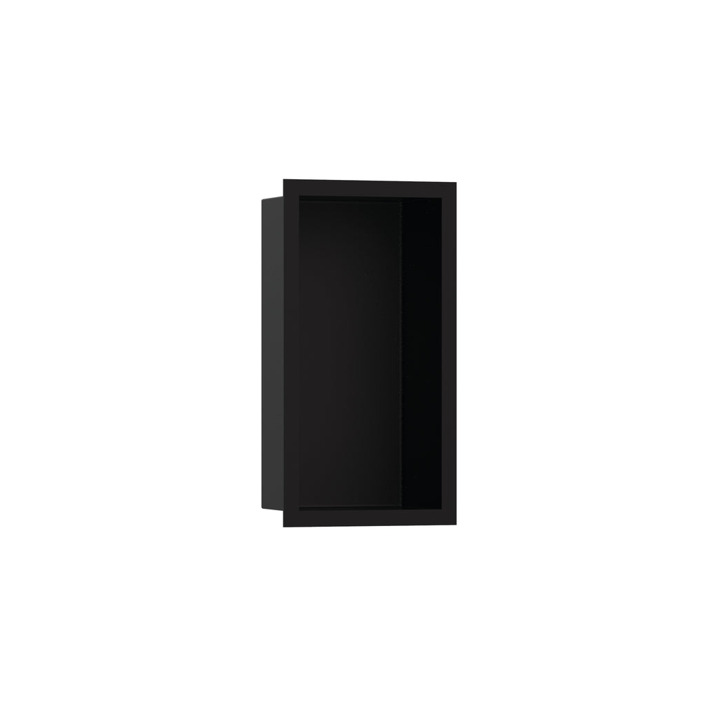 HANSGROHE 56095670 XtraStoris Individual Wall Niche Matte Black with Design Frame 12"x 6"x 4" - Matte Black