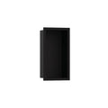 HANSGROHE 56095670 XtraStoris Individual Wall Niche Matte Black with Design Frame 12"x 6"x 4" - Matte Black