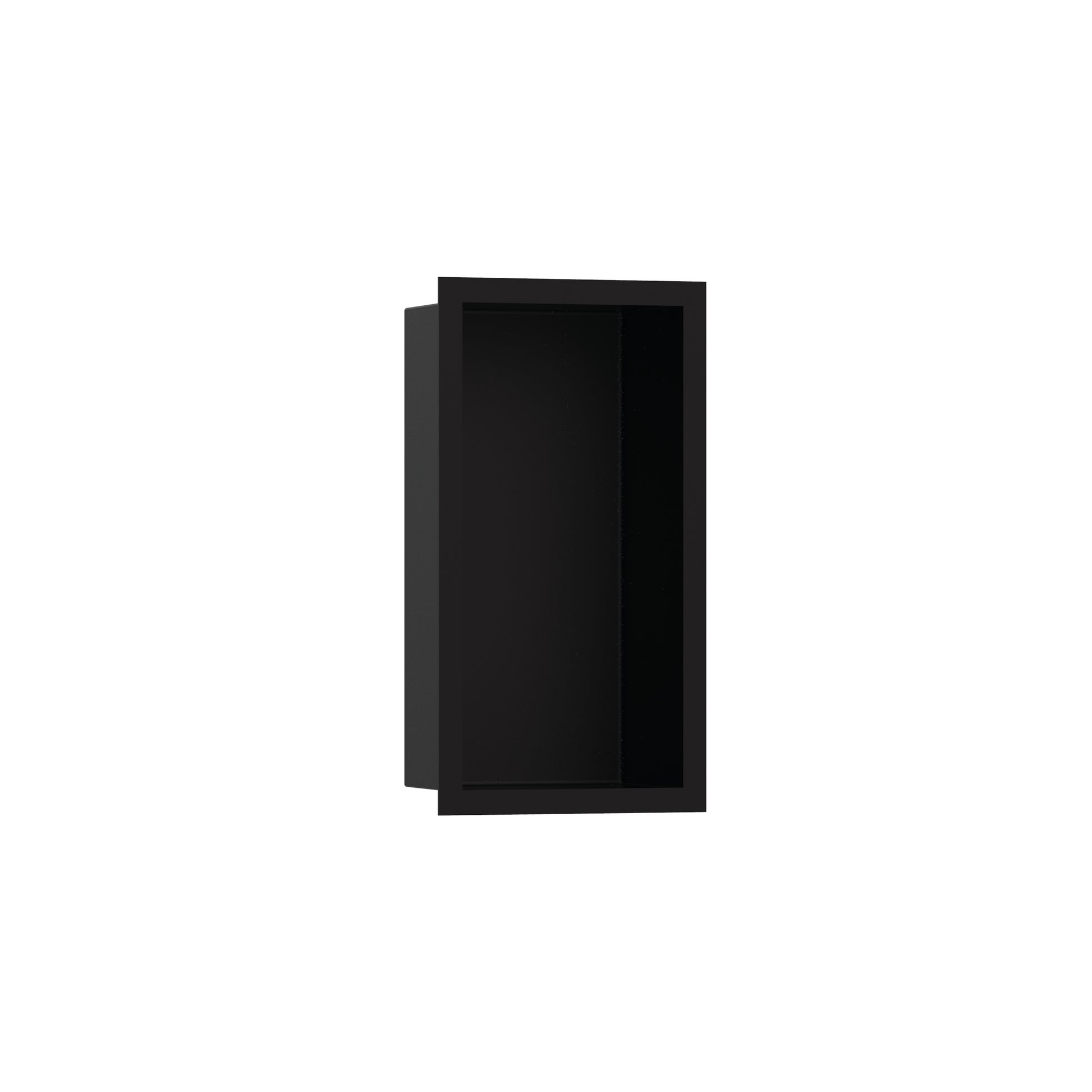 HANSGROHE 56095670 XtraStoris Individual Wall Niche Matte Black with Design Frame 12"x 6"x 4" - Matte Black