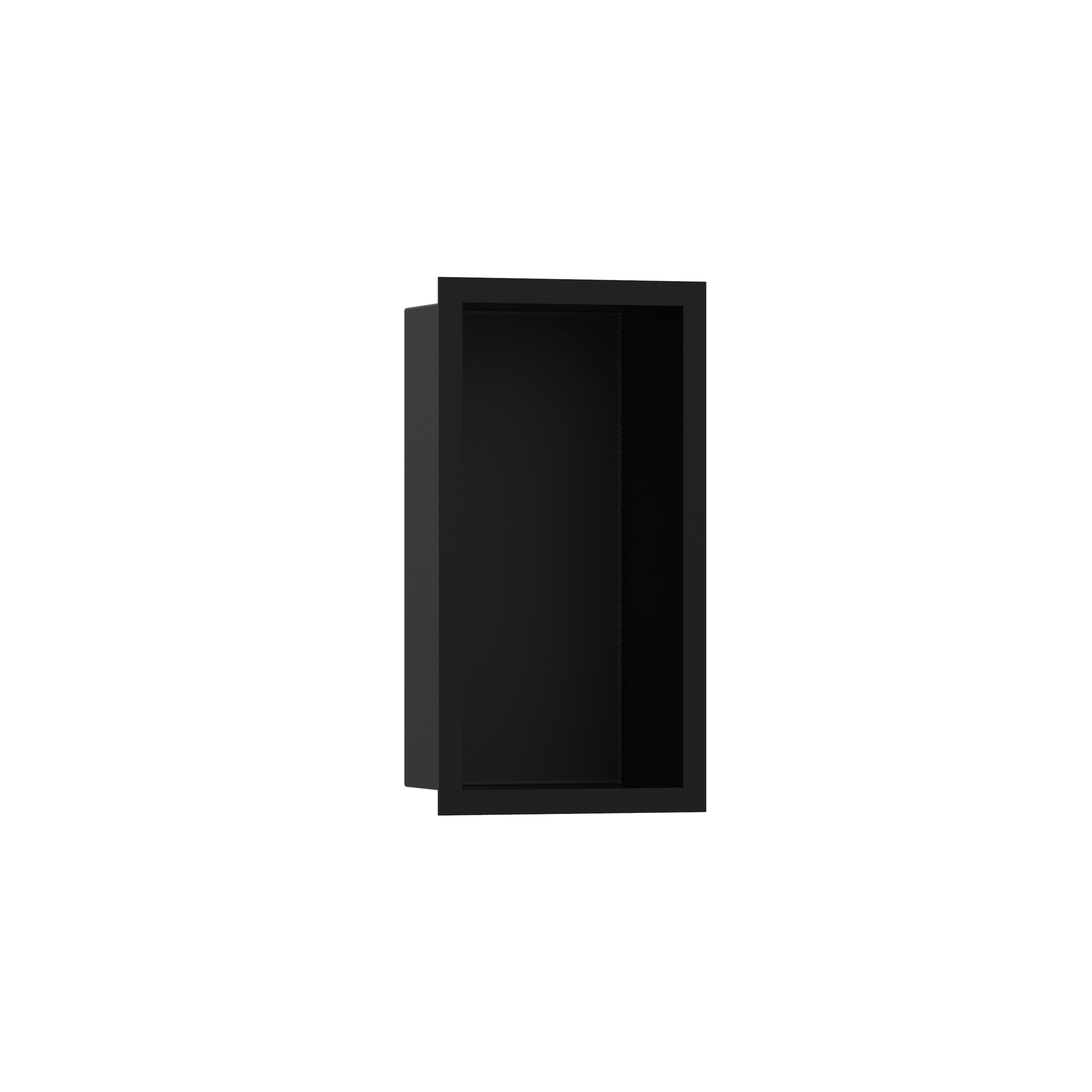 HANSGROHE 56095670 XtraStoris Individual Wall Niche Matte Black with Design Frame 12"x 6"x 4" - Matte Black