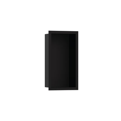 HANSGROHE 56095670 XtraStoris Individual Wall Niche Matte Black with Design Frame 12"x 6"x 4" - Matte Black