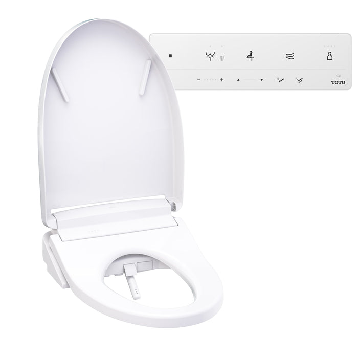 TOTO SW3446#01 Washlet S5 Elongated Electronic Bidet Toilet Seat - Cotton White
