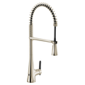 MOEN S5235EWNL Sinema Motionsense Wave One-Handle Pre-Rinse Spring Touchless Kitchen Faucet - Polished Nickel