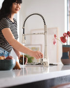 MOEN S5235EWNL Sinema Motionsense Wave One-Handle Pre-Rinse Spring Touchless Kitchen Faucet - Polished Nickel