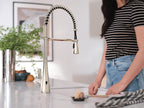 MOEN S5235EWNL Sinema Motionsense Wave One-Handle Pre-Rinse Spring Touchless Kitchen Faucet - Polished Nickel