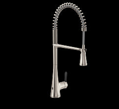 MOEN S5235EWSRS Sinema  One-Handle Kitchen Faucet In Spot Resist Stainless