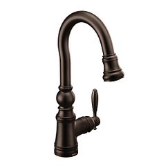 MOEN S53004ORB Weymouth  One-Handle Pulldown Bar Faucet In Oil Rubbed Bronze