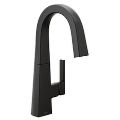 MOEN S55005BL Nio One-Handle Pulldown Bar Faucet - Matte Black