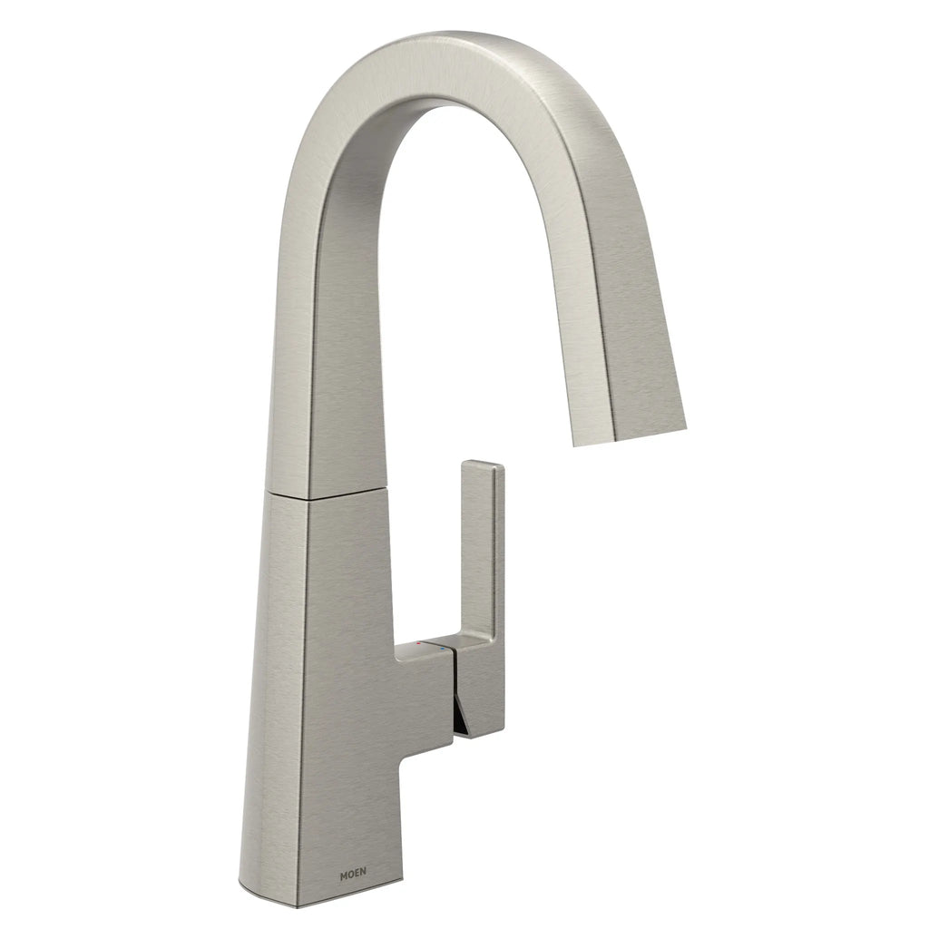 MOEN S55005SRS Nio One-Handle Pulldown Bar Faucet - Spot Resist Stainless