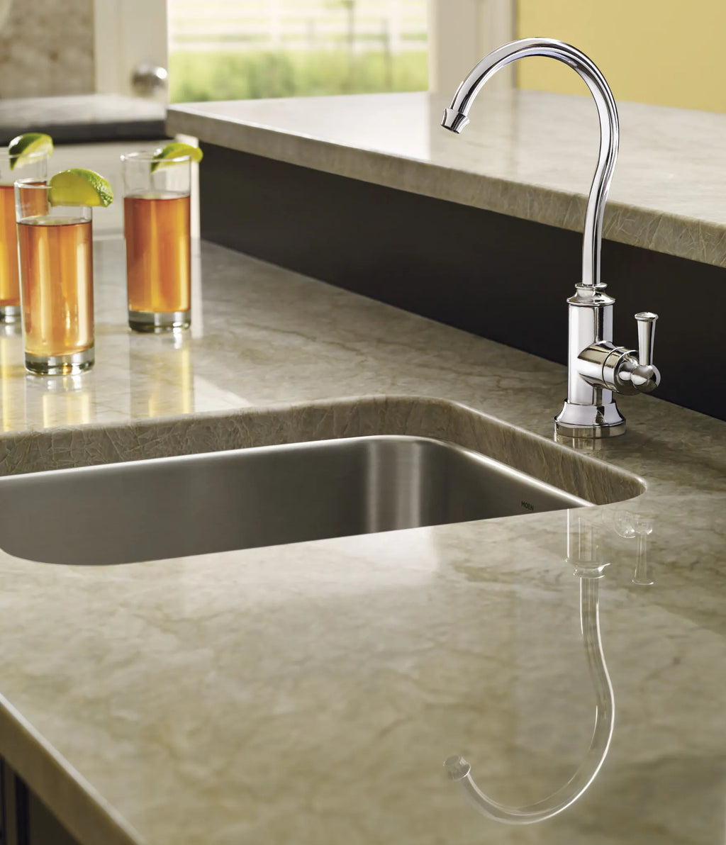 MOEN S5510 Sip Traditional One-Handle High Arc Beverage Faucet - Chrome