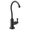 MOEN S5510BL Sip Traditional One-Handle High Arc Beverage Faucet - Matte Black