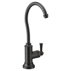 MOEN S5510BL Sip Traditional One-Handle High Arc Beverage Faucet - Matte Black