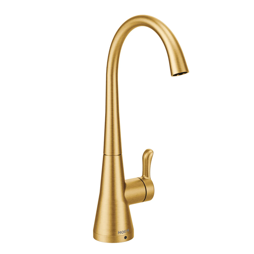 MOEN S5520BG Sip Transitional One-Handle High Arc Beverage Faucet - Brushed Gold