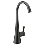 MOEN S5520BL Sip Transitional Chrome One-Handle High Arc Beverage Faucet - Matte Black