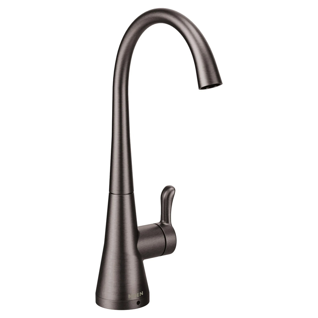 MOEN S5520BLS Sip Transitional One-Handle High Arc Beverage Faucet - Black Stainless