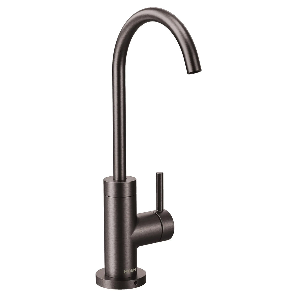 MOEN S5530BLS Sip Modern One-Handle High Arc Beverage Faucet - Black Stainless