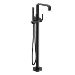 MOEN S578BL Cambium One-Handle Tub Filler Includes Hand Shower - Matte Black