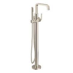 MOEN Cambium Brushed nickel/polished nicke one-handle tub filler includes hand shower - Brushed Nickel/Polished Nickel, S578NLBN