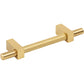 JEFFREY ALEXANDER 598-96BG Larkin Knurled Center 96 mm Center-to-Center Bar Pull - Brushed Gold