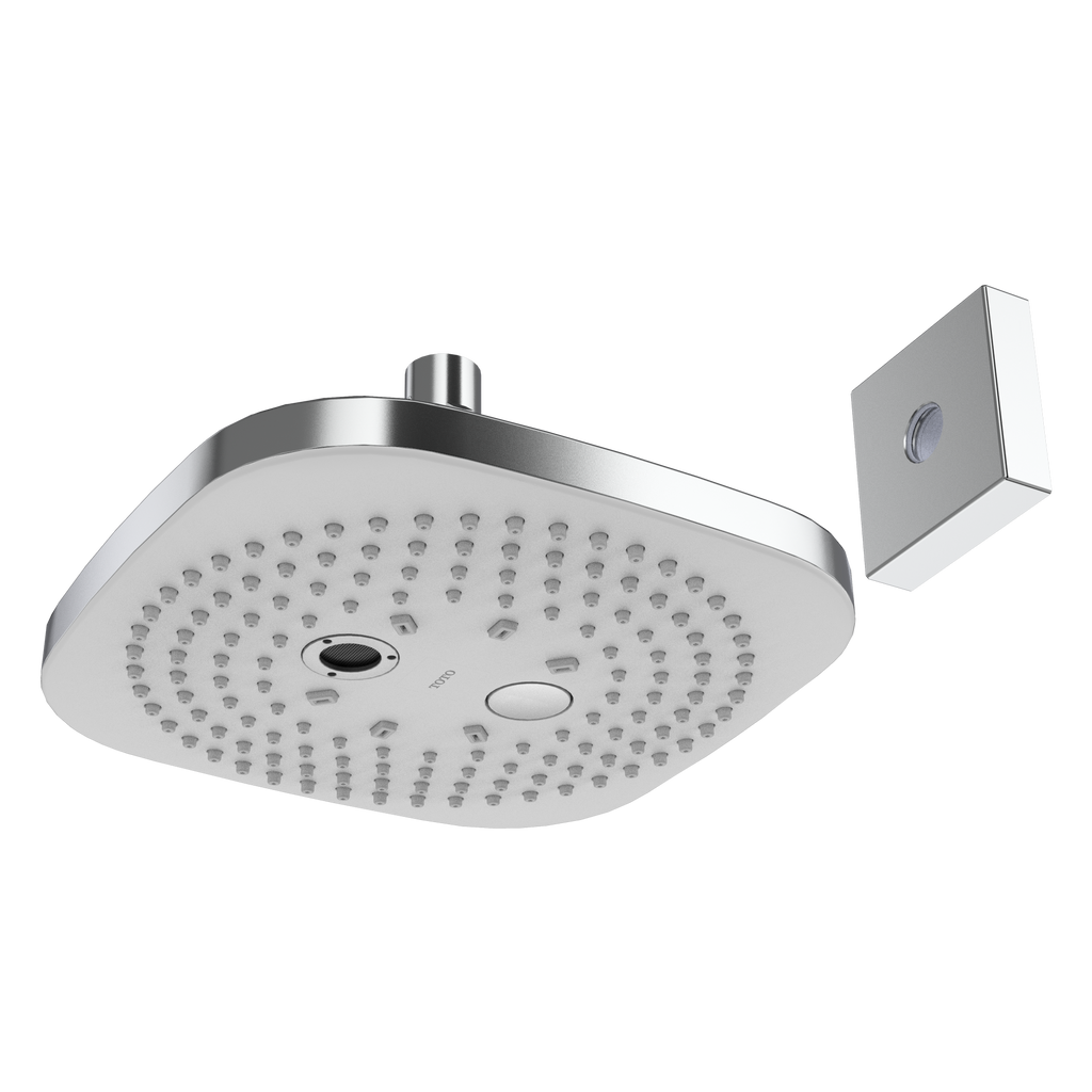 TOTO TBW02004U4#CP G Series 1.75 Gpm Multifunction 8.5 Inch Square Showerhead With Comfort Wave And Warm Spa - Polished Chrome
