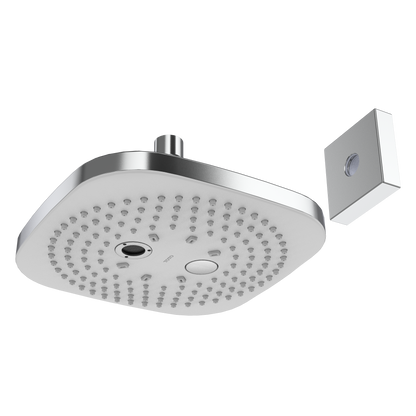 TOTO TBW02004U1#CP G Series 2.5 Gpm Multifunction 8.5 Inch Square Showerhead With Comfort Wave And Warm Spa - Polished Chrome